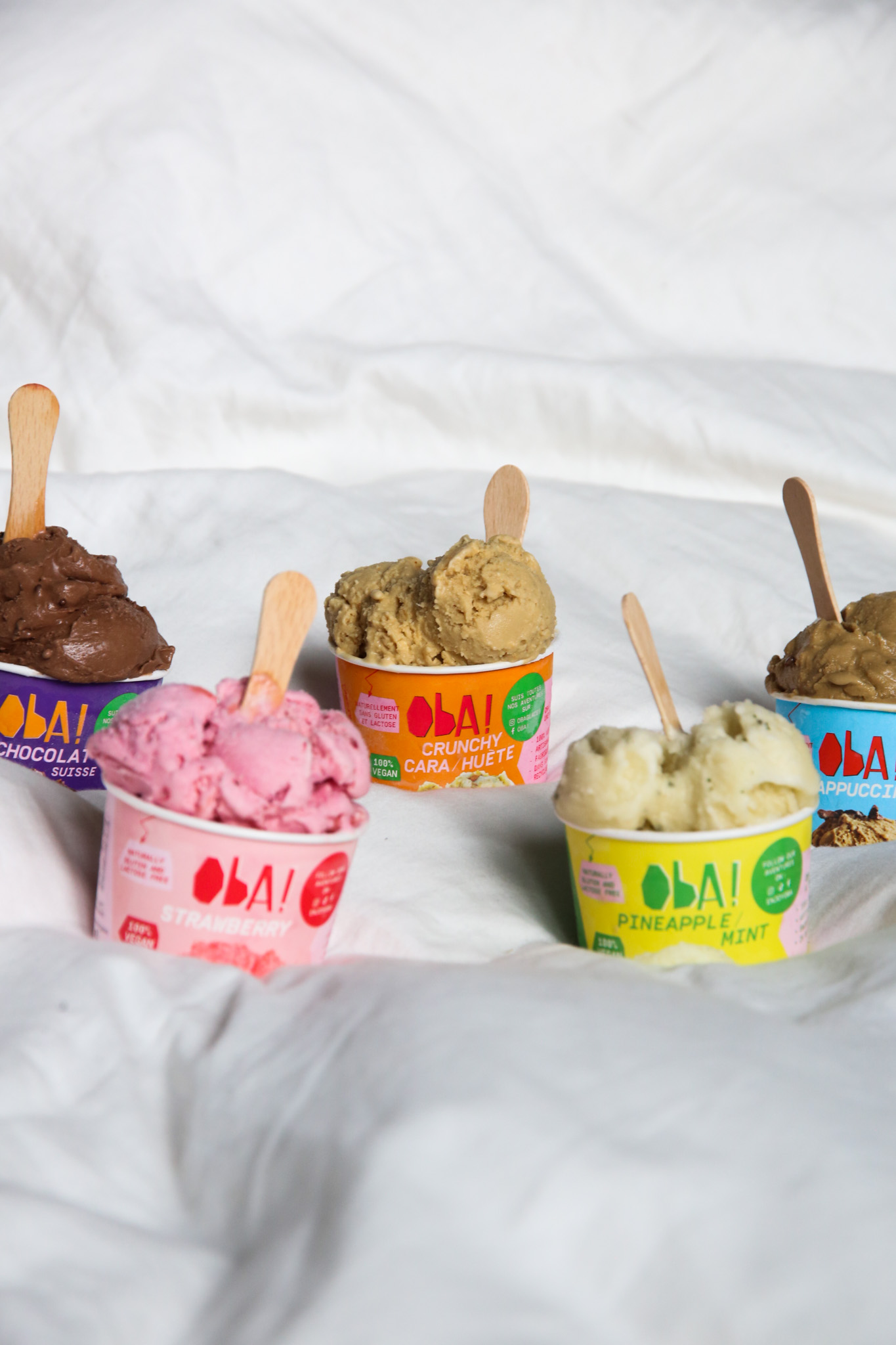 Oba! vegan gelato flavours