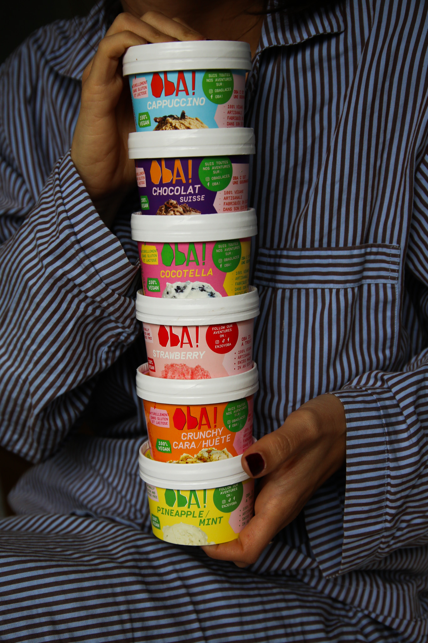 Oba! vegan gelato product range